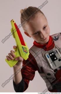 DENISA PILOT STANDING POSE WITH GUN 5